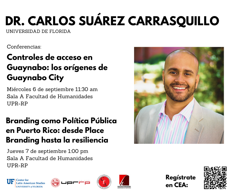 Promoción conferencias Dr. Carlos Suárez Carrasquillo